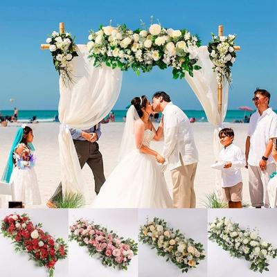 50/100 см свадебная цветочная настенная композиция, шелковый искусственный цветок, декор для свадебной арки, фон