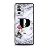 Чехол для телефона Xiaomi Redmi Note 14 13 5G 10 11 12 Pro Plus 4G 14C 13C 12C 10C, черный, с буквами, цветами, английским алфавитом, мраморным рисунком