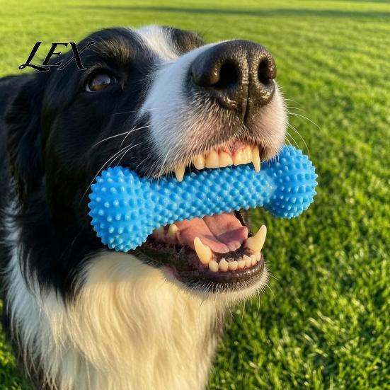 Dog Calculus Remover Tooth Brushing Helper, Pet Dental Prop Chewable Toy, Dual-Action Canine Oral Durable Chew Toy for Dogs Care Tool Cleaning Teeth,