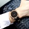 Unique Quartz Watch Men Luxury Rose Gold Skin Cool Gift Mens Casual Fashion Waterproof Watch