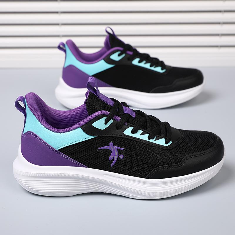 Brand Women's Shoes Light Running Shoes 2025 Spring New Breathable Running Shoes Children's Soft Elastic Shock-absorbing Sports Shoes Women