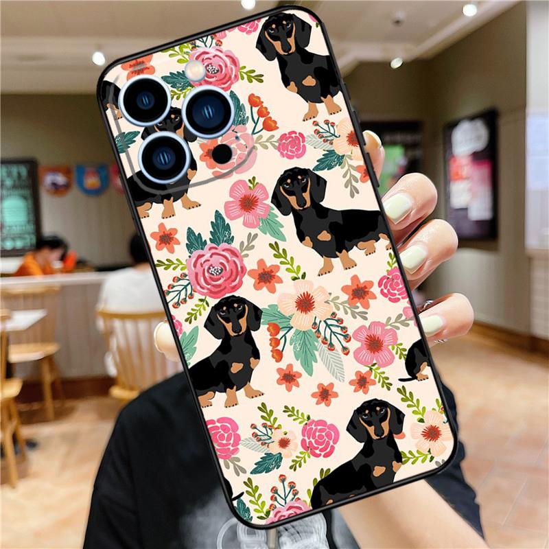 Sausage Dog Dachshund Quotes Case For iPhone 17 15 14 13 12 11 16 Pro Max Mini Plus 16e 17 Air Bumper Cover Accessories
