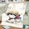 Cozy Flannel Blanket "ONE PIECE" Cartoon for Bedrooms, Sofas and Travel Use