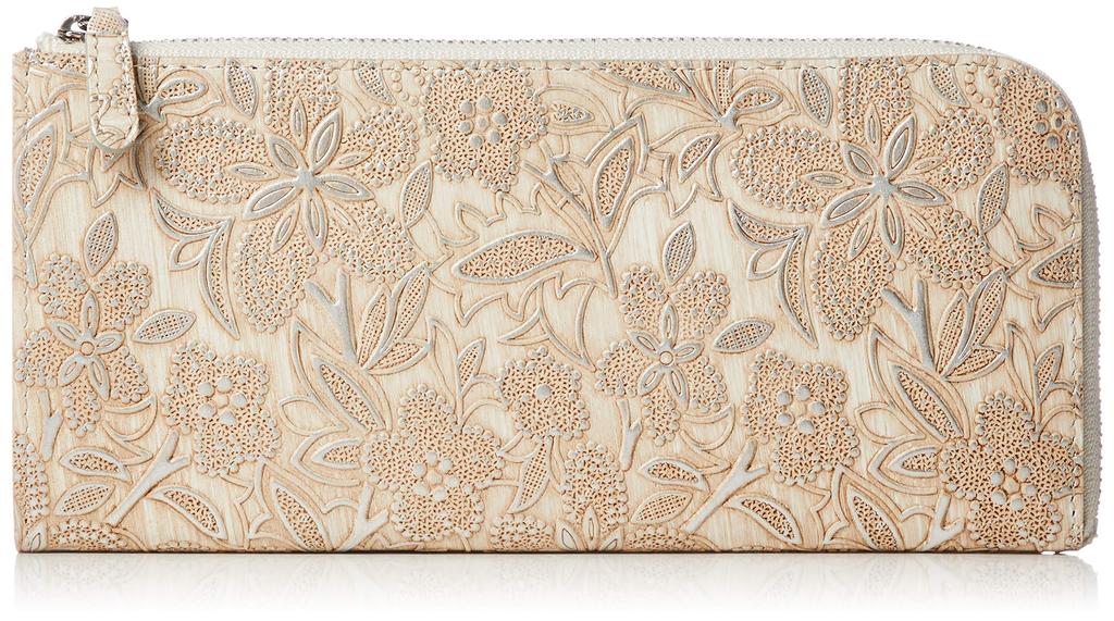 Женский кожаный длинный кошелек Arcan с большим замком-молнией, Claire, Бежевый