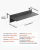 VEVOR Balcony Hanging Table, 12 x 32 in Folding Balcony Railing Table, Outdoor Balcony Bar Tables for Railings, 50 lbs Loading