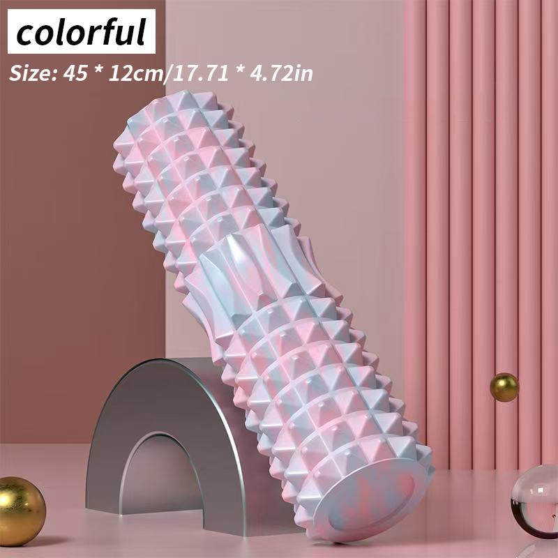 1 штука - сверхнагрузочный массажный ролик пенопластовая ось йога-колонна массажная палка - подходит для домашних упражнений и расслабления мышц