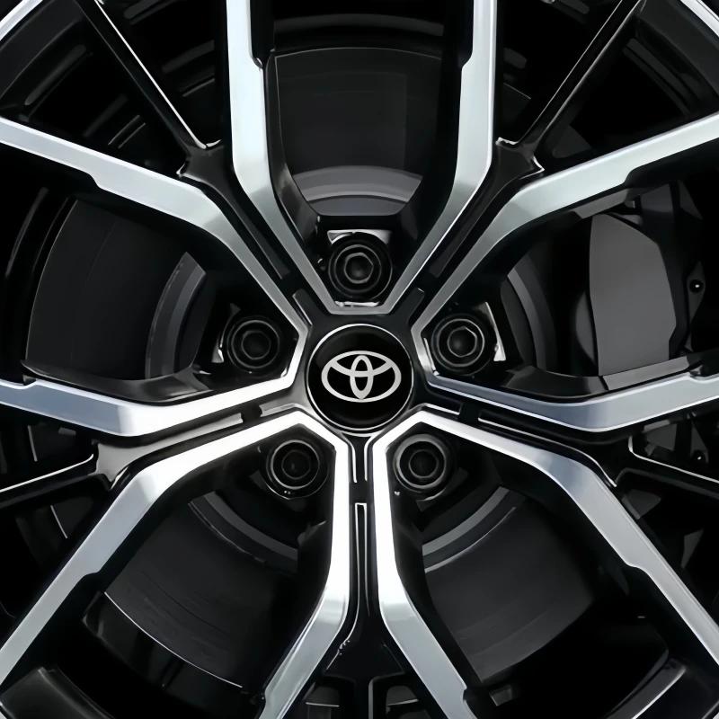 ACS2 56mm Aluminum Alloy logo Wheel Center Hub Cap Badge sticker For Toyota Prado Rav4 Yaris Hilux Prius Corolla Camry Accessories
