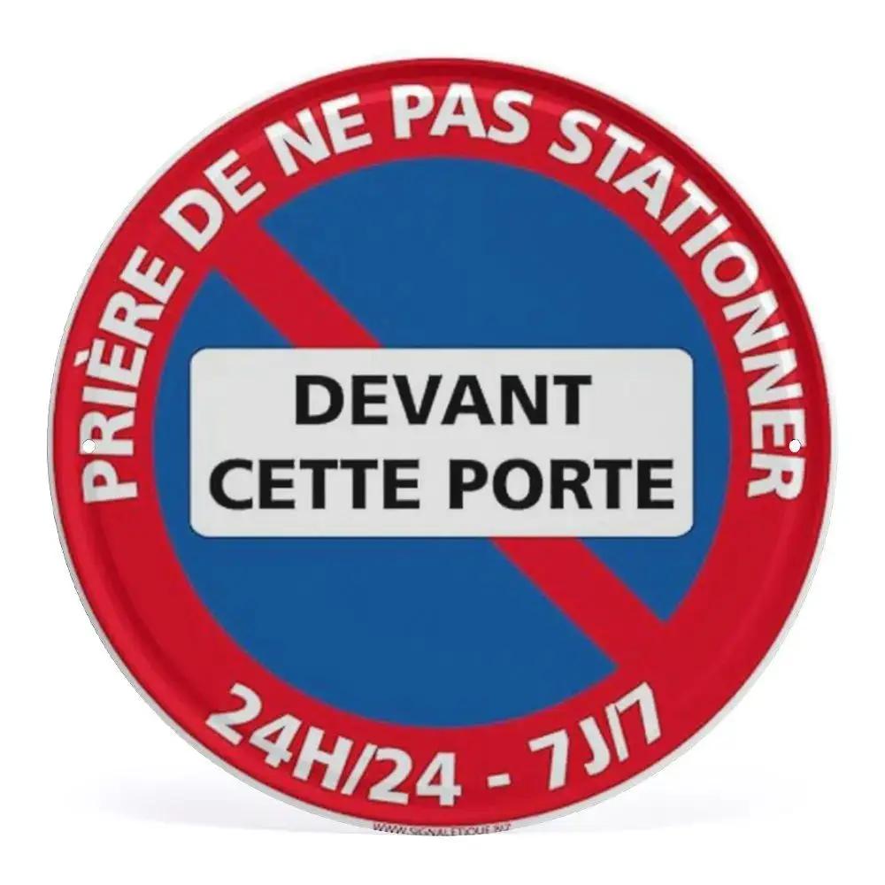 Предупреждение о запрете парковки Ретро круглые металлические знаки ностальгическая железная живопись новинка для кафе бара гаража бара кухонного сада настенный декор