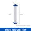 Shower Nozzle Replacement Filter Element with High Compression Cotton Core for Water Purification.