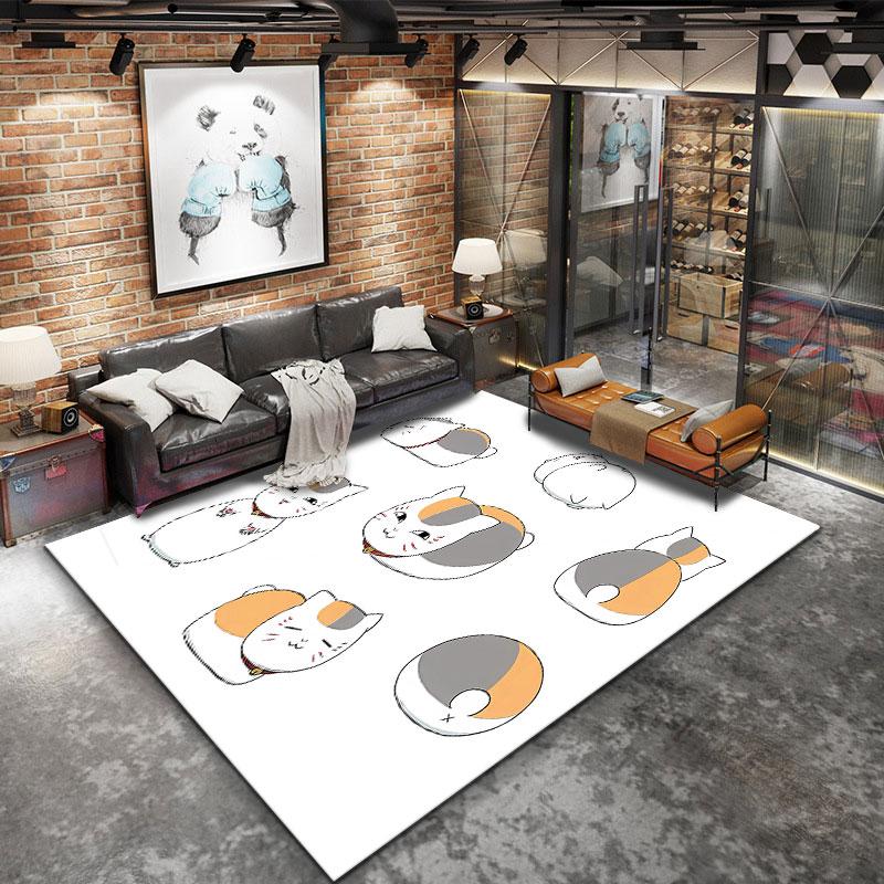 Nyanko Sensei Carpet Rug For Living Room Bedroom Home Sofa Decoration Kids Play Nonslip Floor Mat