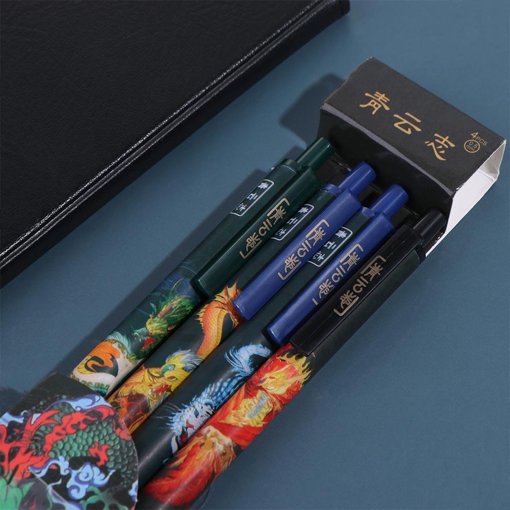 4pcs/set Chinese Ancient Style Ancient Style Gel Pen Quick-drying Signature Pen Stationery