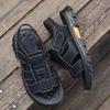 Classic Brown Summer Sandals for Men Comfortable Flat Leather Sandals Men Outdoor Casual Sports Sandals Man Sandalias De Hombre