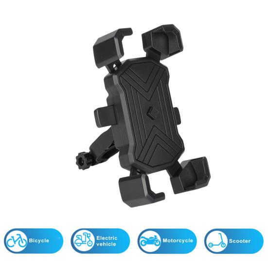Держатель для телефона на велосипеде Противоударный фиксатор с нескользящим зажимом с четырьмя когтями Крепление для мобильного телефона на электрическом велосипеде Навигационный кронштейн