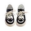 Thick-soled Big-eyed Ugly Canvas Shoes for Women, New Campus Board Shoes In the Summer and Autumn of 2024, Breathable and Versatile Casual Shoes