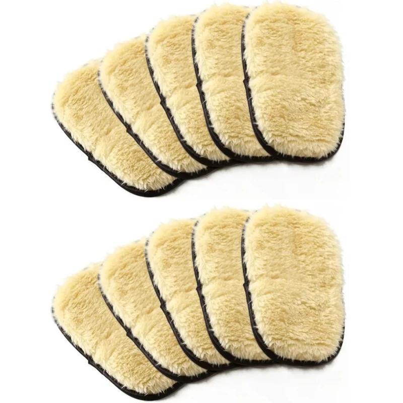1-10Pcs Car Wash Gloves Mitts Scratch Free Cleaning Polishing Cloth Super Soft Microfiber Wool for Auto Detailing Care Accessory