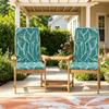 High Back Outdoor Chair Cushions Waterproof Fade-Resistant Patio Dining Seat Pads Machine-Washable Replacement Cushion for Lawn Indoor Outdoor Use