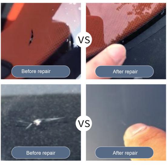 Комплект для ремонта лобового стекла, жидкость для ремонта автомобильного стекла, быстрая фиксация, простой в использовании, широкий набор для ремонта трещин на лобовом стекле автомобиля