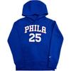 Nike Толстовка с капюшоном X NBA Collaboration Philadelphia 76ers Simmons Sports Fleece Hooded Kids Hoodies Blue 3Z2B7FDE2-76RBS