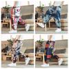 Summer New Men's Loose Cotton Linen Harem Pants Large Size Printed Lantern Pants Men