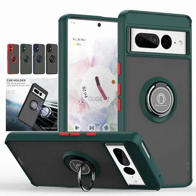 Чехол для Google Pixel 8A 7A 8 7 6 Pro, чехол для телефона с магнитным кольцом на 360 градусов, матовый держатель, бронированная крышка, защита от отпечатков пальцев