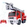 1:20 Big Remote Control Fire Truck Spray Toy Car RC Fire Truck with Working Water Pump Shoots and Squirts Water Toys for