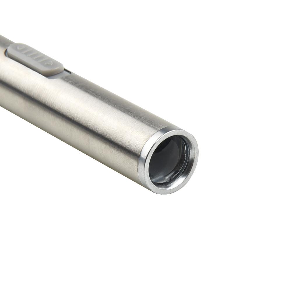 Миниатюрный фонарик 500 лм, карманный размер ручки, светодиодная лампа с зарядкой через USB, ночной Ridin