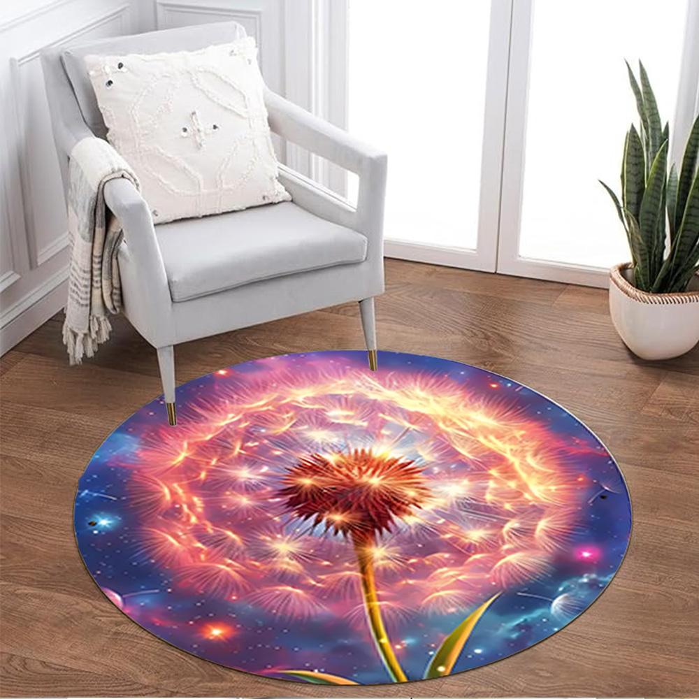 1pc home carpet dandelion design non slip office decor gift living room bedroom