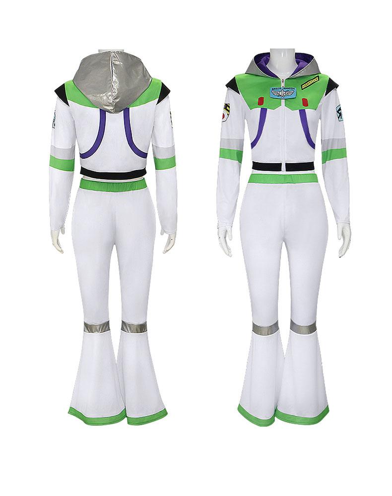 Female Space Warrior Costume Set Sci‑Fi Adventure Outfit for Cosplay Parties