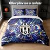 Дизайн Juventus FC Постельное белье Комплект 1 пододеяльник + 2 наволочки Мягкое дышащее домашнее постельное белье
