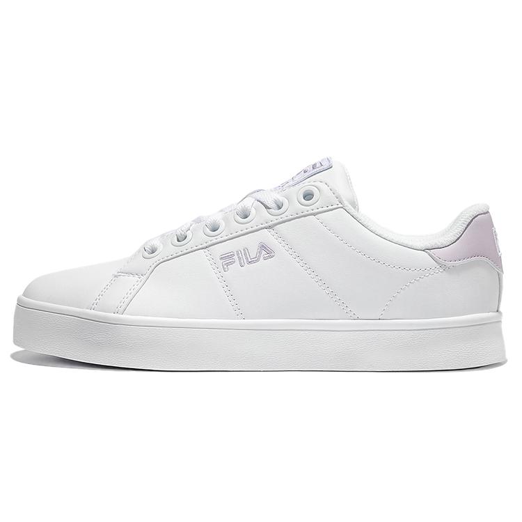 Fila Кеды Court Deluxe Low top для скейтбординга Унисекс Бело-фиолетовые Корейский стиль 1TM00651D_151