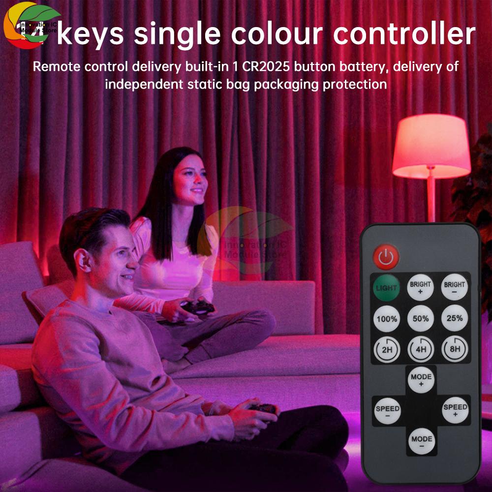 DC 5-12V LED Driver Controller Wireless Remote Control LED Dimmer Smart LED Light Driver Module Timing Control