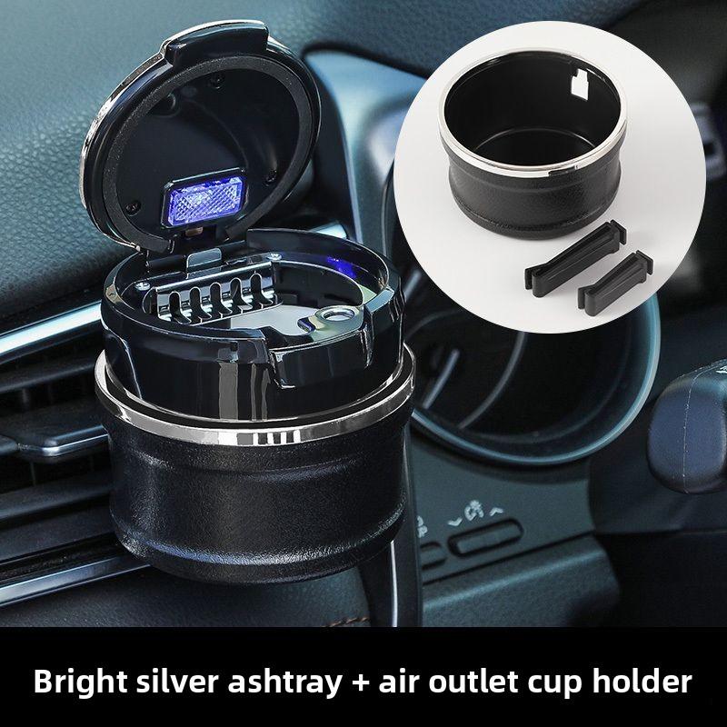 W160FOR Volkswagen's car ashtray: Creative and personalized, with a glow-in-car universal ceramic inner liner and multiple functions