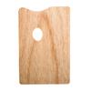 Durable Beech Wood Palette Wooden Paint Palette, Square Oval Shaped Artist Painting Tray with Large Thumb Hole for Acrylic Watercolor Oil Paint,