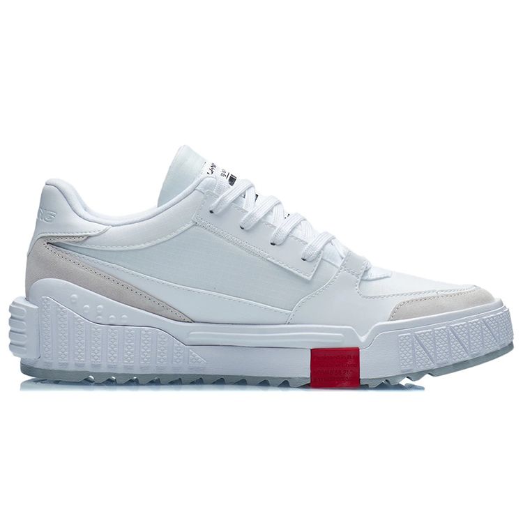 Li Ning Attack Wrap Warm Non-Slip Low-Top Skate Shoes Men Sneakers White AGCR309-5