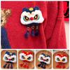 Chinese Style Chinese New Year Plush Keychain Lion Awakening Lion Dance Brooch Bag Accessories
