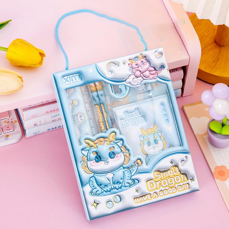 6 в 1 набор канцелярских товаров для детей начальной школы, подарочная коробка для обучения, карандаши, детский сад, подарок на день рождения, призы, набор канцелярских товаров для учебы