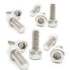 A-Flat Hex Socket Cap Bolts, 304 Stainless Steel, Set of 10 (M4, 2.0 Inches (50 Mm))