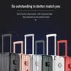 Дорожный чемодан Zhilv с алюминиевой рамой, USB и бесшумными колесами
