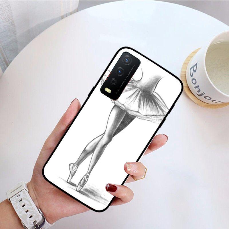 Ballerina En Pointe Funda Phone Cover For Vivo Y31 Y30 Y33S Y11S Y12S Y17 Y20 Y21 Y21S Y1S Y53S Y15 Y19 Y91C V23 5G Cases Coque