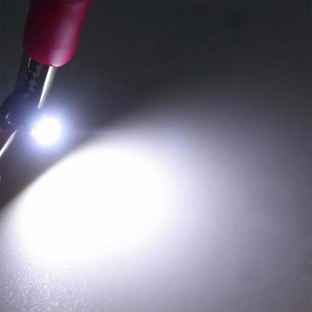 10 шт. T3 1 светодиод SMD Низкое энергопотребление Высокая яркость Длительный срок службы Автомобильные лампочки Нео-клиновидные Лампочки подсветки приборной панели и органов управления 7