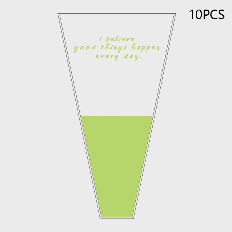 10Pcs Single Rose Sleeves Flower Wrapping Bag Bouquet Packaging Bags Clear Cellophane Floral Wrappers For Valentine'S Day