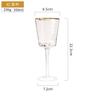 Phnom Penh Red Wine Glass Cup Triangle Wine Glass Crystal Glass High Champagne Sparkling Glass Home Foreign Wine