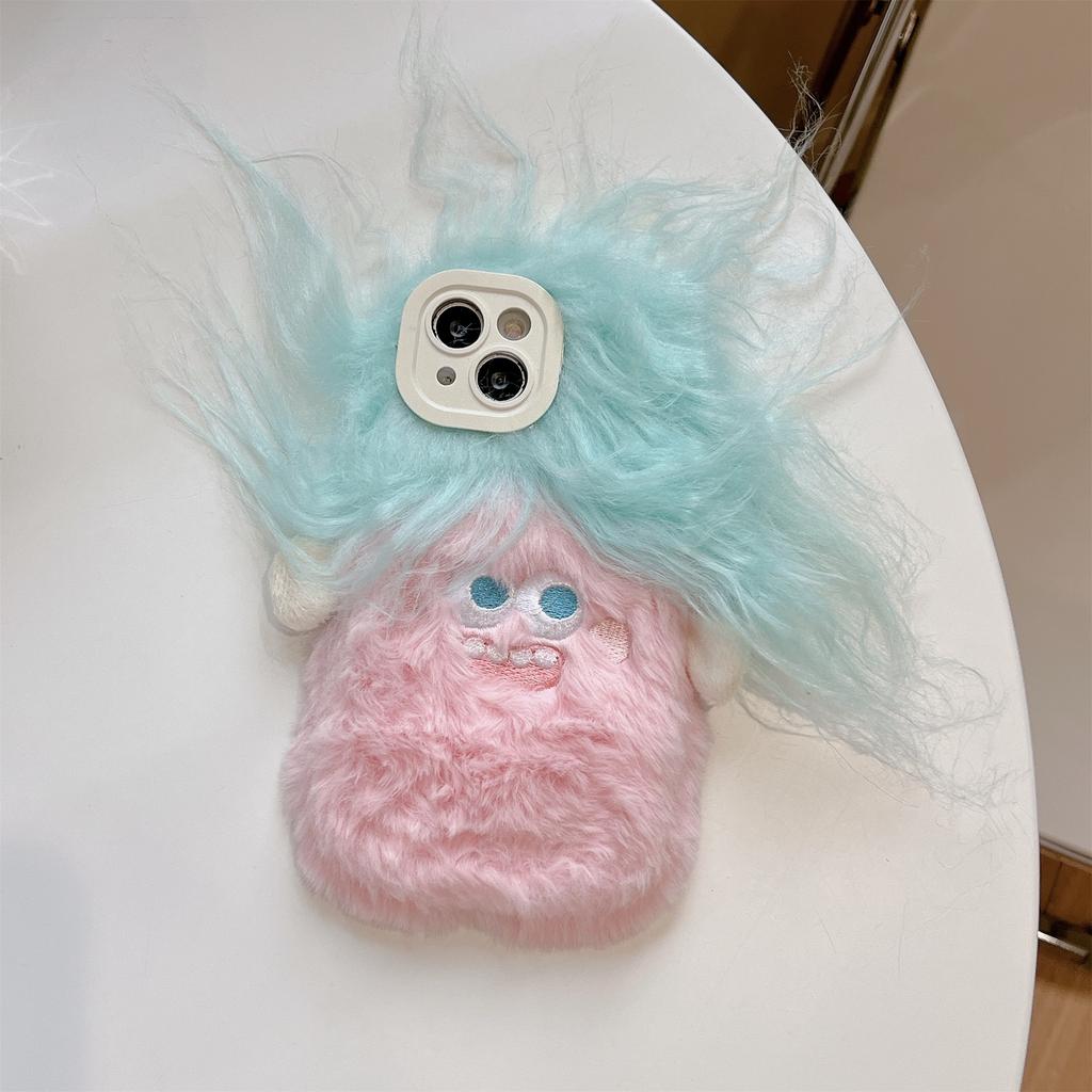 Новый чехол для телефона Rapunzel Plush подходит для iPhone 15 14 13 12 11 Plus Pro Max Cartoon Cute Plush Case