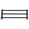 Black aluminum towel rack 60 cm