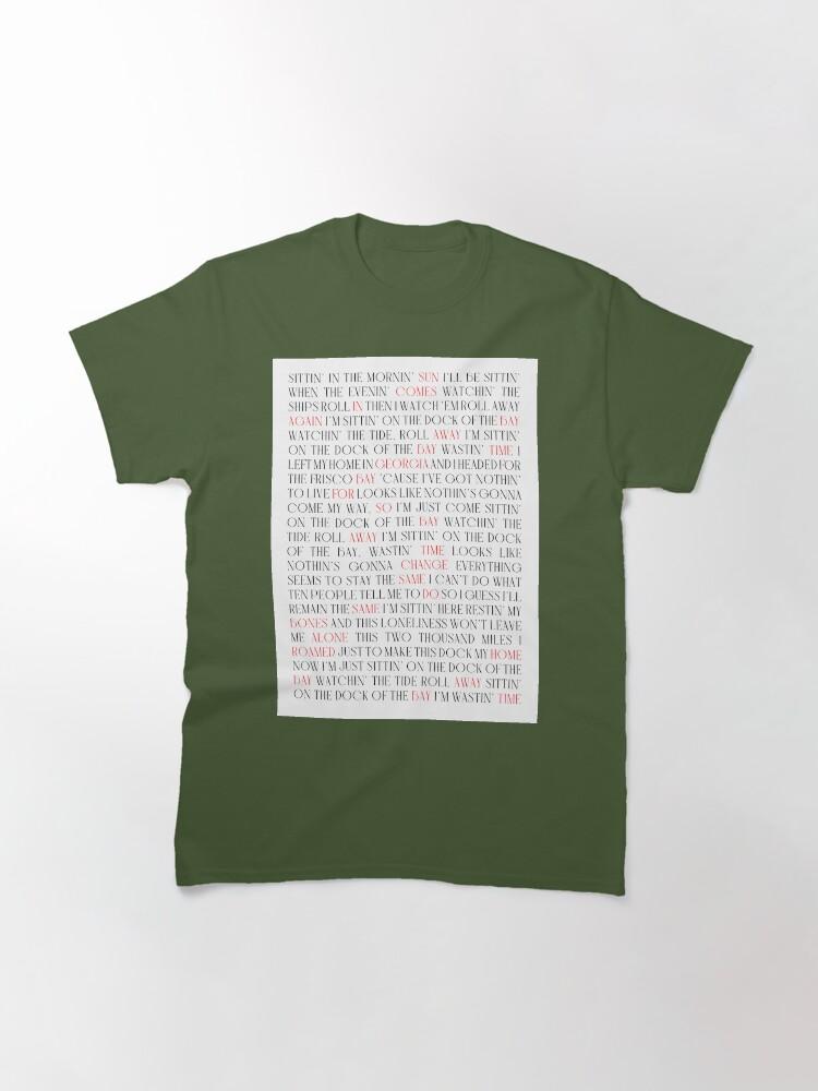 Sam Cooke Otis Redding - (Sittin' On) The Dock of the Bay Classic T-Shirt