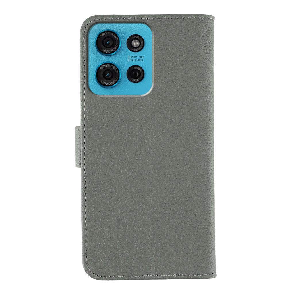 For Motorola Moto G75 5G Case Feather Imprint PU Leather Wallet Phone Cover