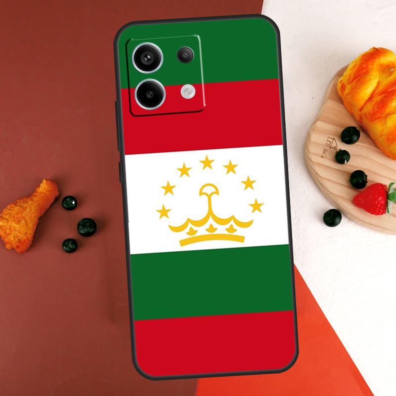 Чехол с флагом Таджикистана для Xiaomi Redmi Note 14 13 Pro 9 10 11 12 Pro 10S 11S 12S Redmi 14C 13C 10C 12C Coque