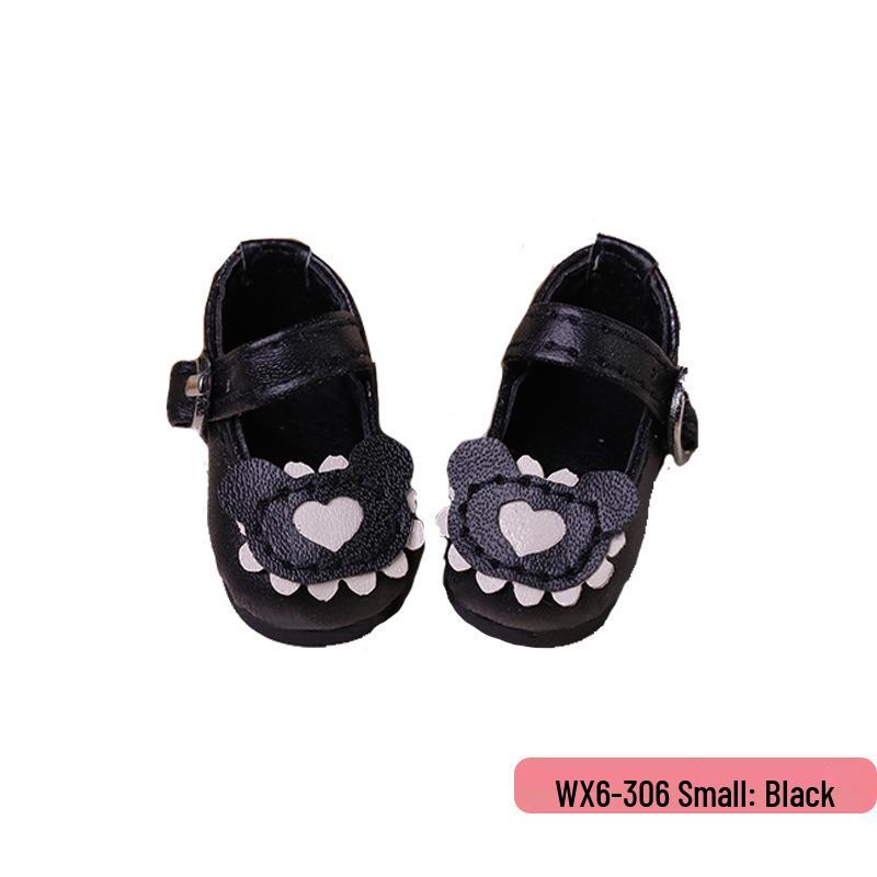 Оригинальная обувь для шестишарнирной куклы BJD - Разноцветная модель «Яичный рулет с маленьким медведем», совместимая с YOSD и универсальный дизайн «Вишня» для кукол-девочек