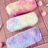 Pen Color Case Key Chain Plush Pencil Case Storage Bag Decoration Gift Kids