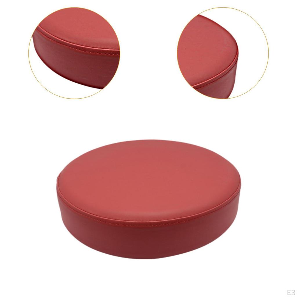 PU Leather Chair Cushion Round Seat Barstool Protector Stool Pad for